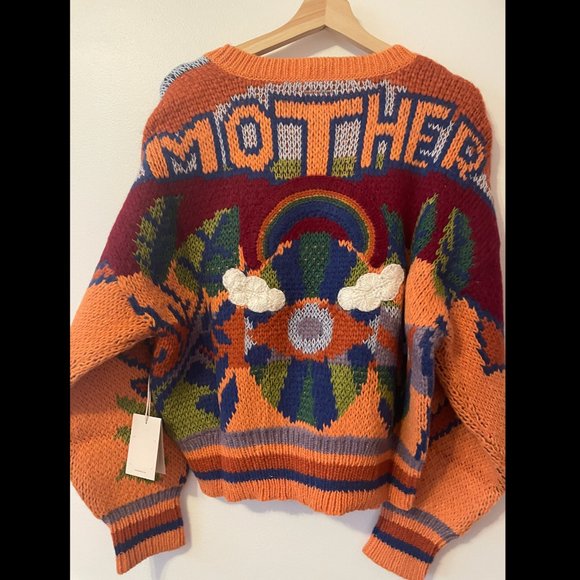 NWT MOTHER The Button Cardigan (Good Trip) - Picture 8 of 14
